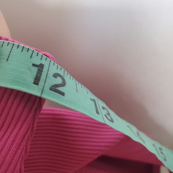 NWOT PEDDNEY Pink Mauve High Rise Ribbed Bikini Swimsuit Bottoms Small NEW - Picture 6 of 6